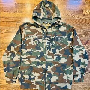True Religion Camo Full Zip Hoodie TRUE RLGN | Men’s M | Immaculate